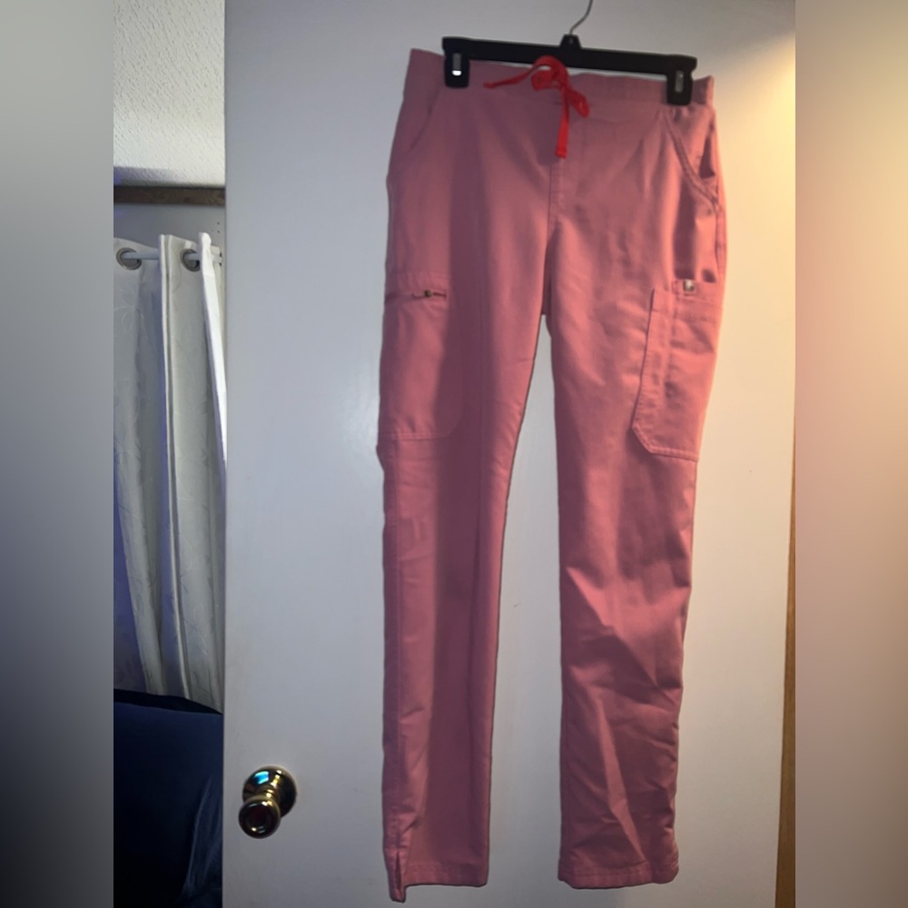 Figs XS pink scrubs set